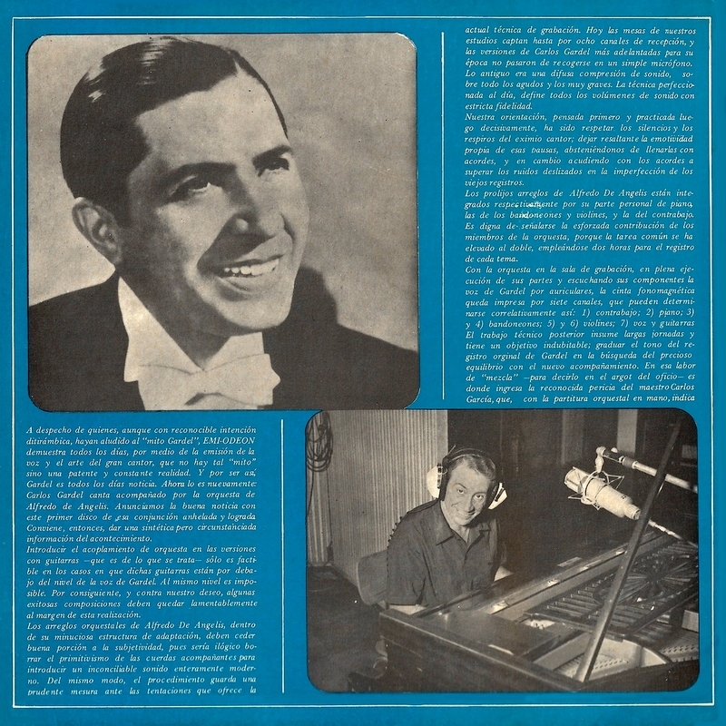 Carlos Gardel con la orquesta de Alfredo de Angelis