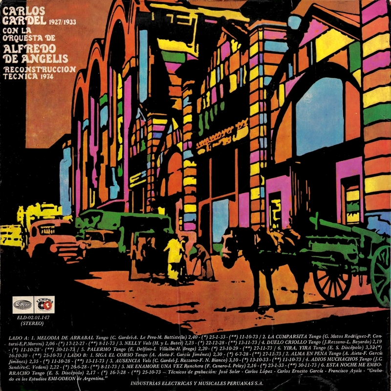 Carlos Gardel con la orquesta de Alfredo de Angelis