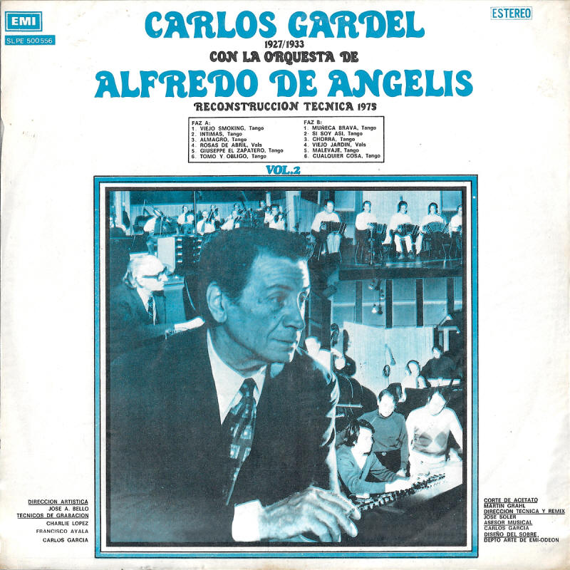 Carlos Gardel con la orquesta de Alfredo de Angelis