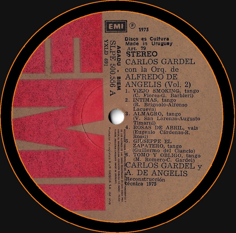 Carlos Gardel con la orquesta de Alfredo de Angelis