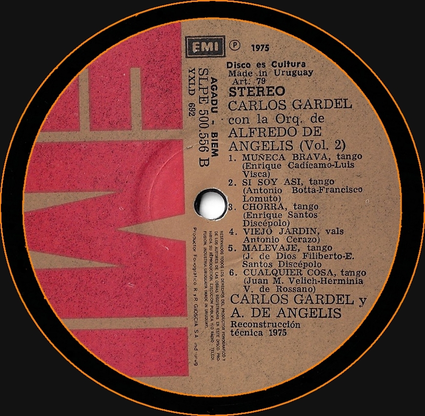 Carlos Gardel con la orquesta de Alfredo de Angelis