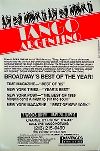 histoire tango argentino broadway